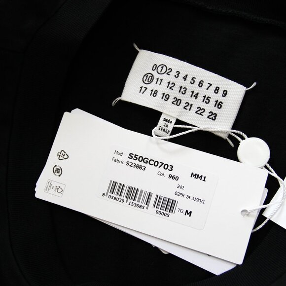 BNWT AW24 MAISON MARGIELA LOGO EMBROIDERY TSHIRT M - Picture 8 of 13